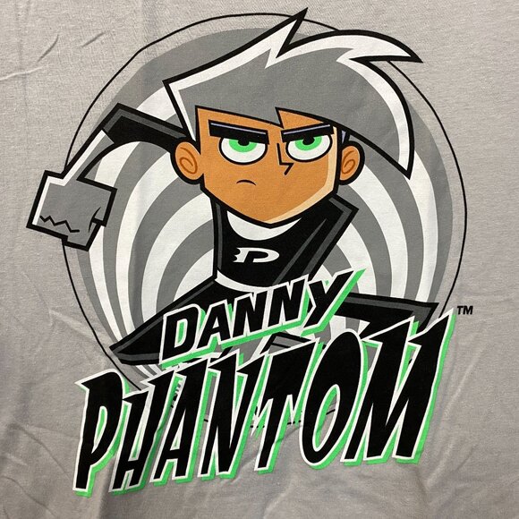 Nickelodeon Danny Phantom Spiral Retro Cartoon T-Shirt M - Picture 2 of 4